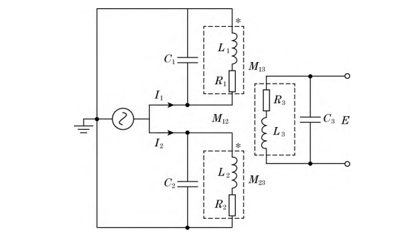 LC 并聯(lián)結(jié)構(gòu)三線圈等效電路示意圖